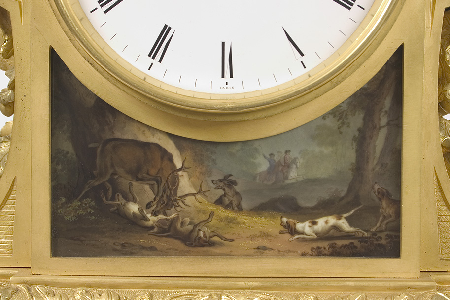 Hunting Scene Clock by Shaw